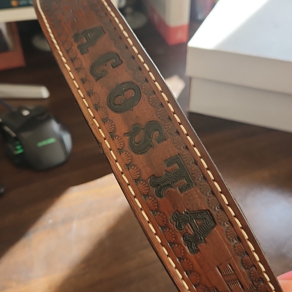 ACOSTA Personalized Leather belt Small - Picture 8 of 9